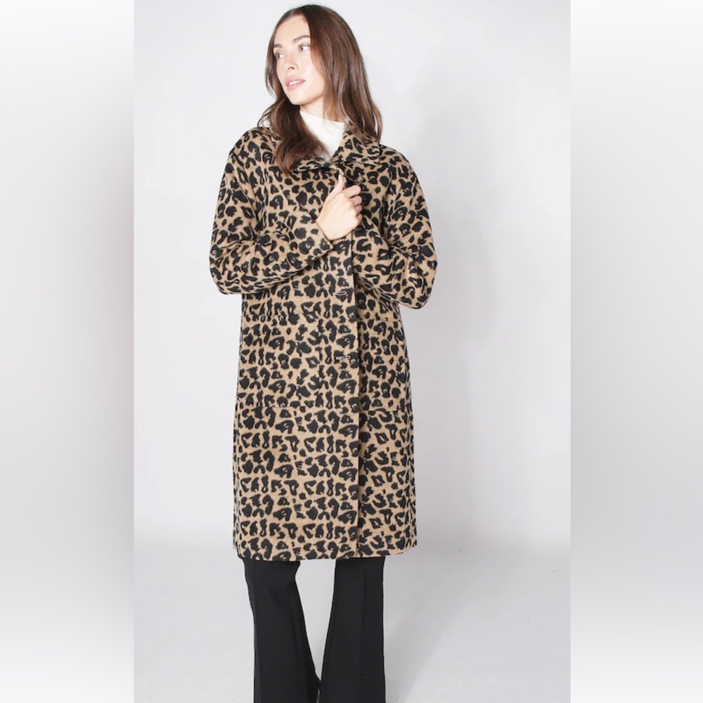 Leopard Print Women's Coat NWT